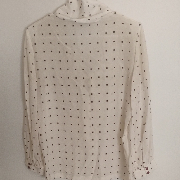 Kate Spade Cream Tie Front Blouse - Picture 4 of 7